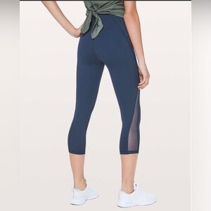 Lululemon Train Times Crop 21” Blue